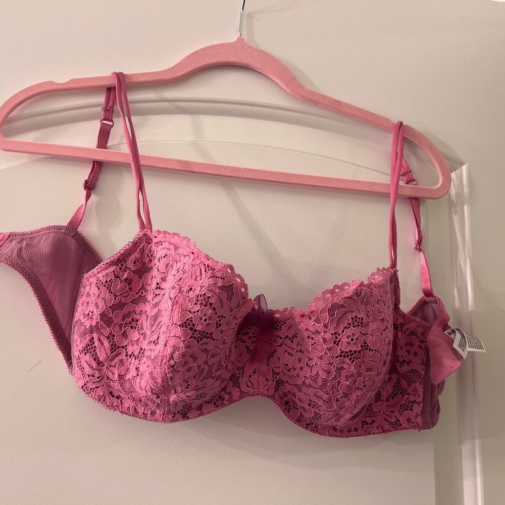 B. Tempt’d by Wacoal Pink Balconette Bra